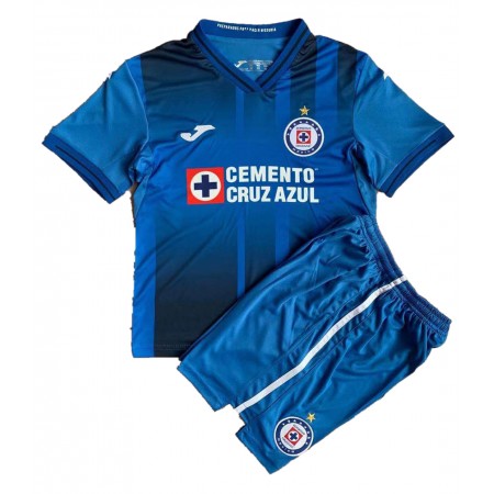 Cruz Azul Barn Hjemme Fotballdraktsett 2021/22 Kortermet (+ Korte bukser)